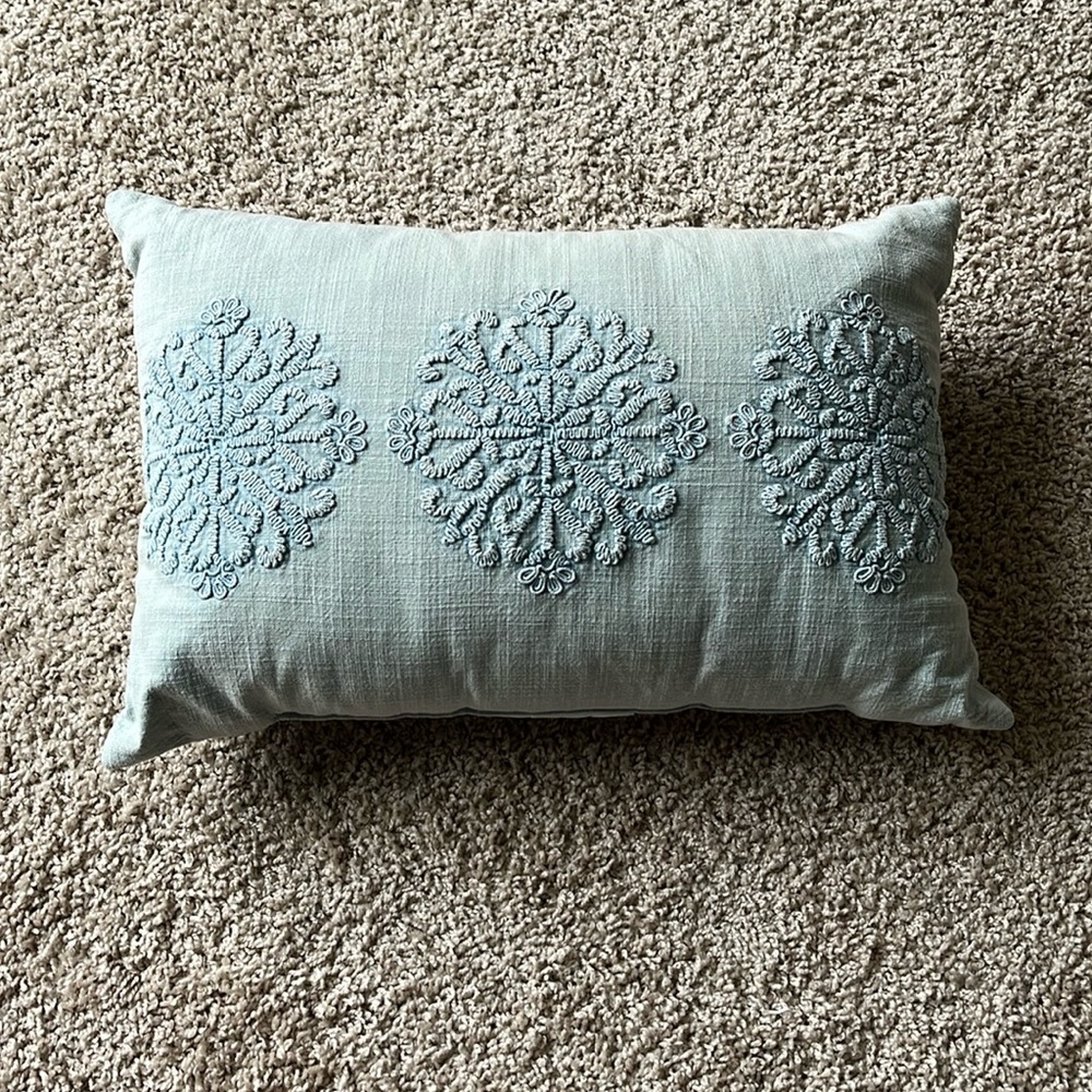 Light Blue Lumbar Pillow